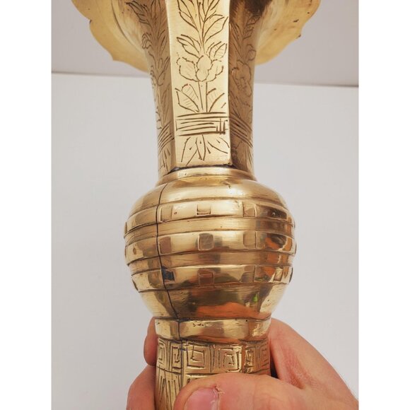 Antique Early 19th Century Bronze Vase With Decoration/Asian art vase late XIX - Picture 8 of 10